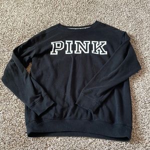 PINK XS oversized crewneck